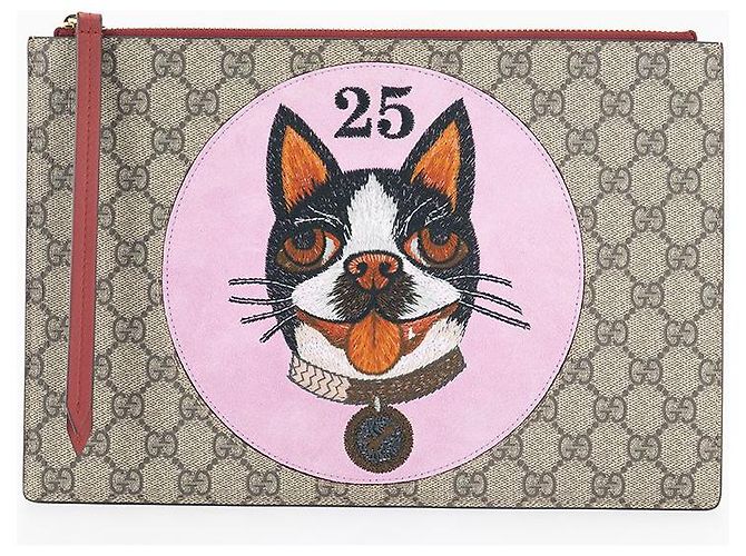 Gucci Borsa a mano in pelle beige Marrone - vista 5