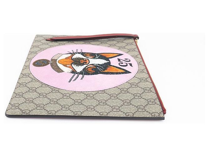 Gucci Borsa a mano in pelle beige Marrone - vista 9