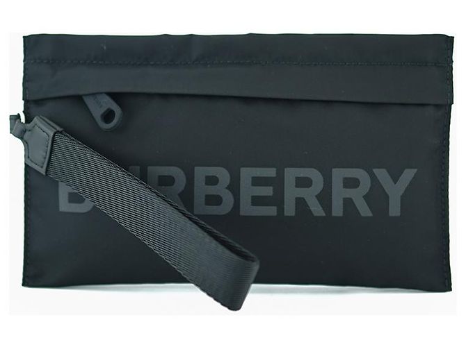Burberry Pochette in nylon Black Nero - vista 3