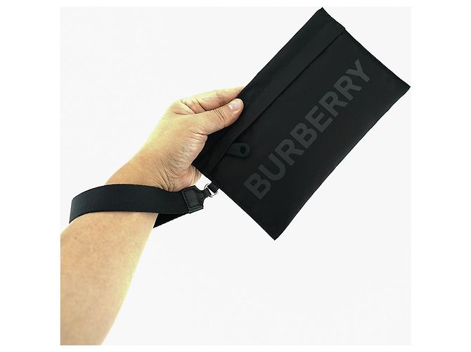 Burberry Pochette in nylon Black Nero - vista 7