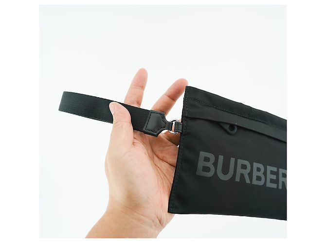 Burberry Pochette in nylon Black Nero - vista 9