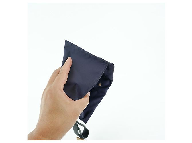 Burberry Bolsa de tirantes de nailon azul marino - vista 10