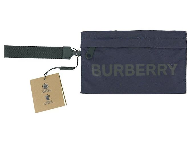 Burberry Bolsa de tirantes de nailon azul marino - vista 5