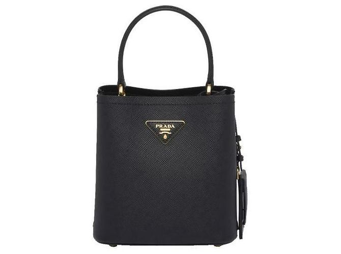 Prada Mini borsa in pelle Saffiano OOD Nero - vista 4