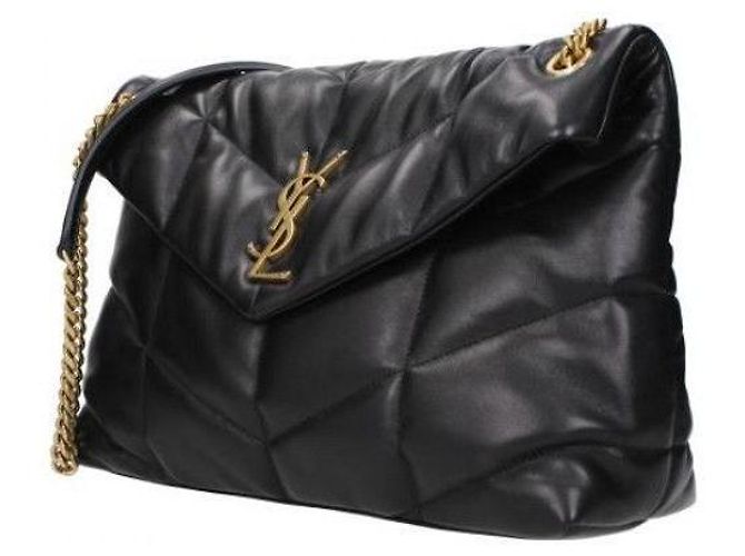 Saint Laurent Borsa media trapuntata Nero - vista 5