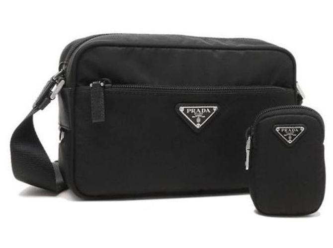 Prada Borsa a Spalla in Re-Nylon Nero - vista 7