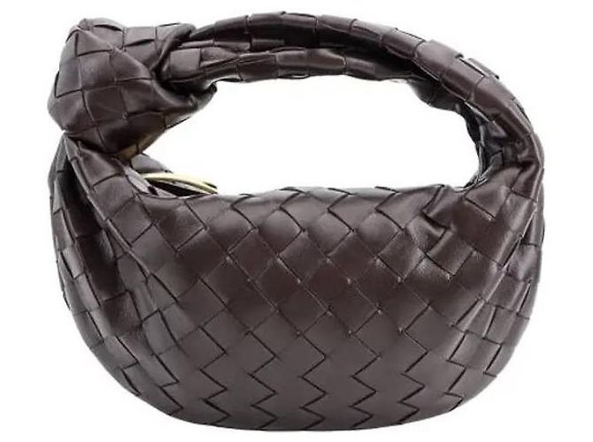 Bottega Veneta Borsa Mini Jodie Intrecciato Marrone - vista 4