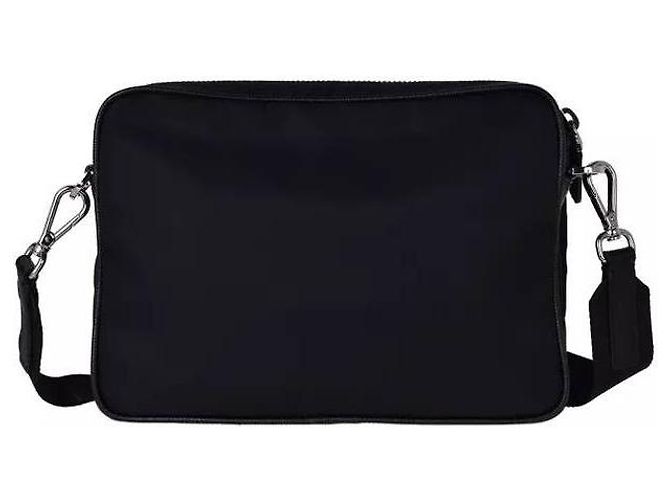 Prada Borsa a spalla in pelle Saffiano XMP Nero - vista 6