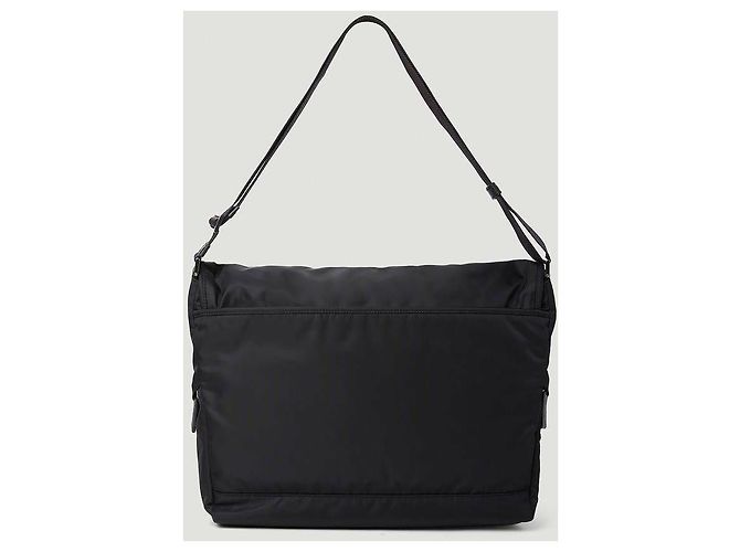 Prada Borsa a Spalla in Pelle Saffiano Re Nylon - vista 7