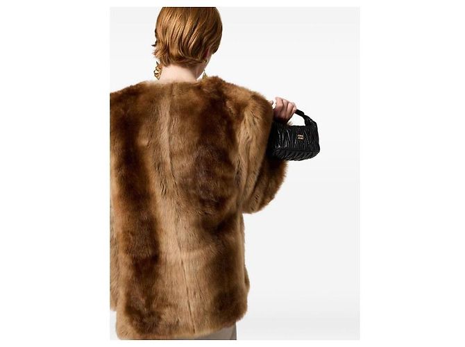 Miu Miu Nappa-Leder Tasche AFPP Schwarz - Ansicht 5