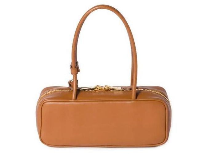Miu Miu Kleiner Lederbogenbeutel Braun - Ansicht 6