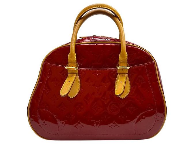 Louis Vuitton Borsa Tote Summit Drive Brevettata Rossa Rosso - vista 4