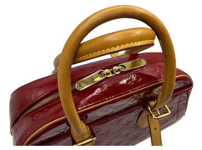 Louis Vuitton Borsa Tote Summit Drive Brevettata Rossa Rosso - vista 6