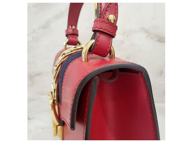 Gucci Sylvie Mini rote Handtasche mit Obergriff - Ansicht 7