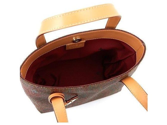 Etro Borsa Tote Paisley Marrone - vista 11