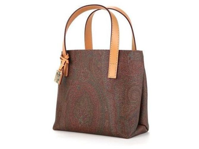 Etro Borsa Tote Paisley Marrone - vista 2
