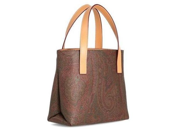 Etro Borsa Tote Paisley Marrone - vista 3