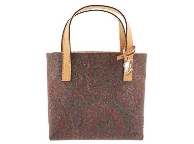 Etro Borsa Tote Paisley Marrone - vista 4