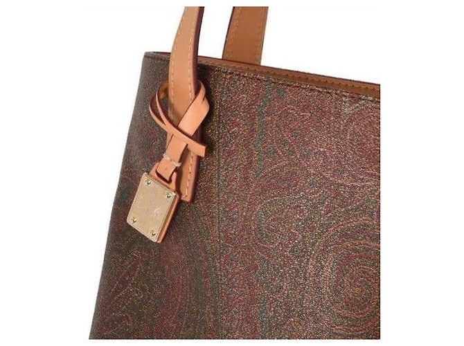 Etro Borsa Tote Paisley Marrone - vista 5