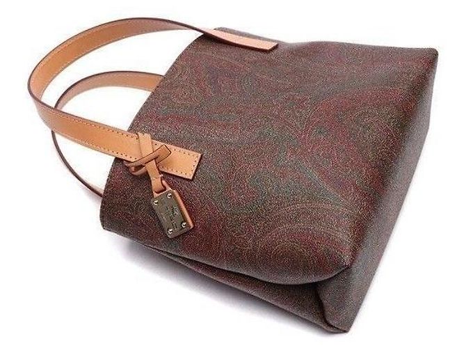 Etro Borsa Tote Paisley Marrone - vista 6