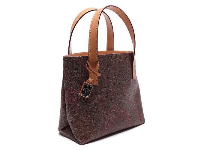 Etro Borsa Tote Paisley Marrone - vista 9