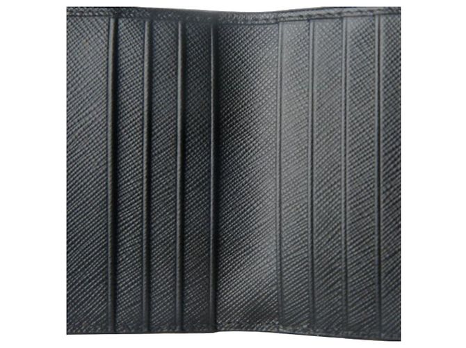 Prada Portafoglio QME in Saffiano Nero con Tocco Argento - vista 6