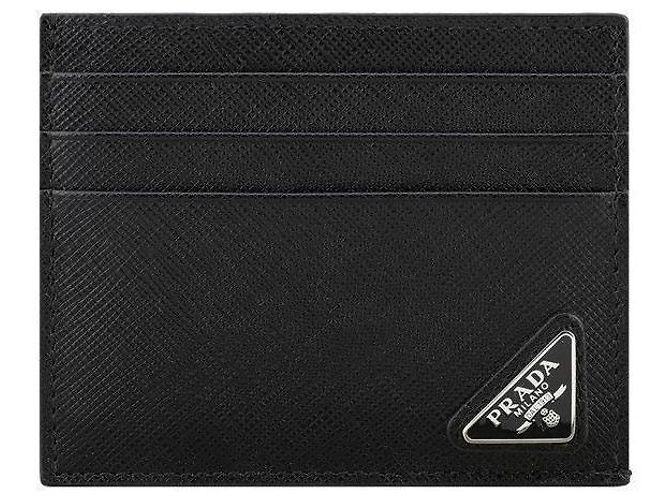 Prada Kartenhalter Triangle Logo Schwarz QHH - Ansicht 2