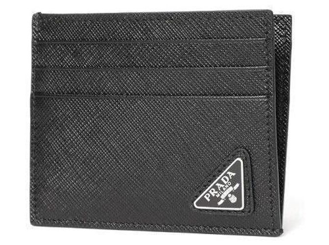 Prada Kartenhalter Triangle Logo Schwarz QHH - Ansicht 3