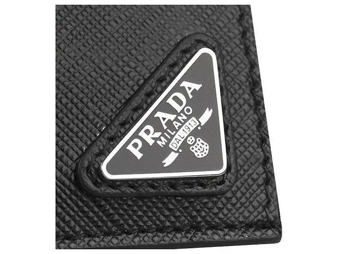 Prada Kartenhalter Triangle Logo Schwarz QHH - Ansicht 4