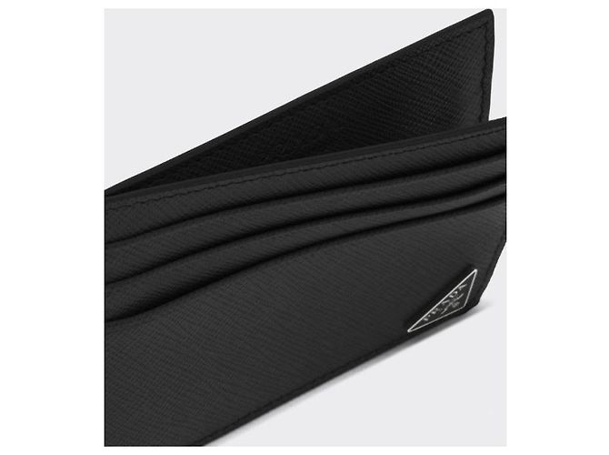 Prada Kartenhalter Triangle Logo Schwarz QHH - Ansicht 6