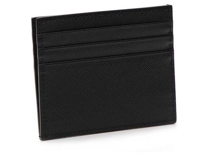 Prada Kartenhalter Triangle Logo Schwarz QHH - Ansicht 9