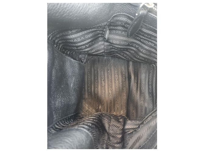 Prada Vitello Phoenix Small Bucket Shoulder Bag Black - view 22