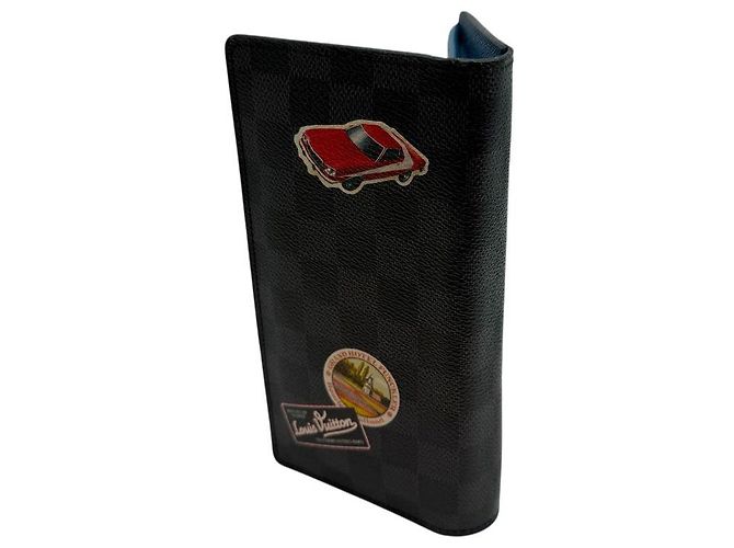 Louis Vuitton Cartera Larga Brazza Colección Damier Negro - vista 3