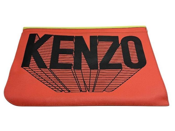 Kenzo Bolsa de mão com aba e logo em patch Multicor - vista 3