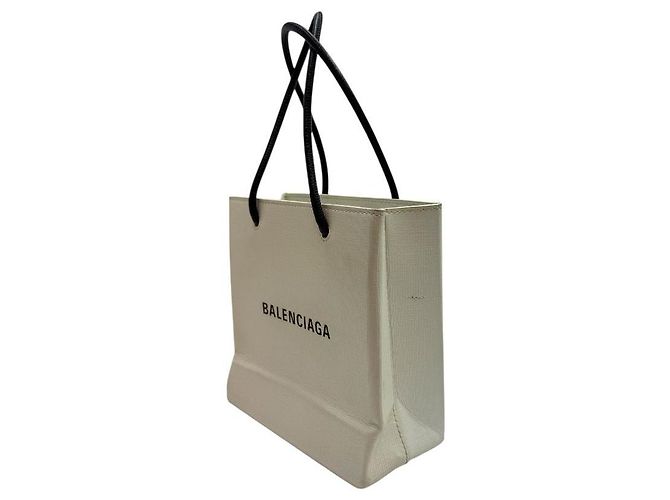 Balenciaga Borsa Tote XXS Bianca Bianco - vista 3