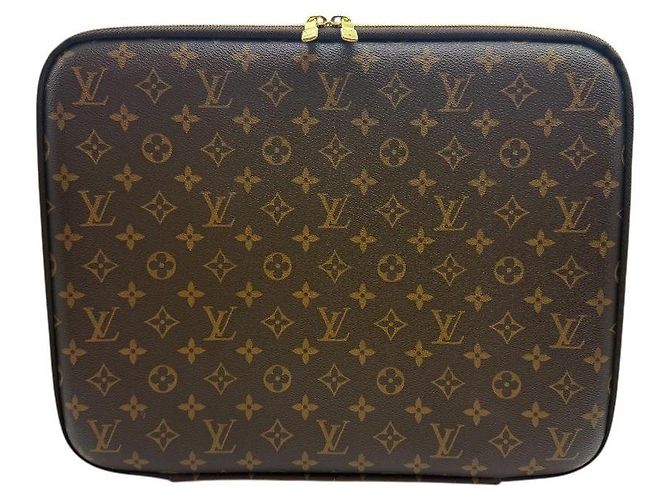 Louis Vuitton Custodia per Laptop Monogramma Marrone - vista 2