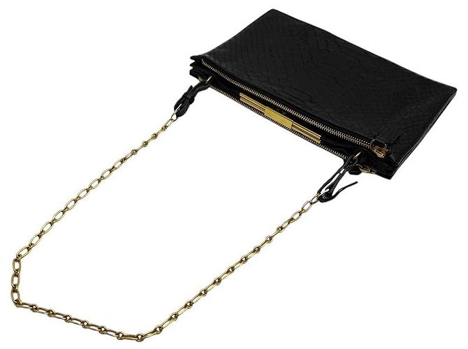 Céline Mini bolsa de corrente Python Preta Preto - vista 6