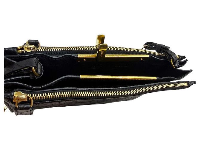 Céline Mini bolsa de corrente Python Preta Preto - vista 7