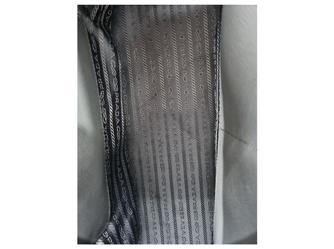Prada Borsa tote e borsa a spalla Saffiano Lux grigia Marrone - vista 23