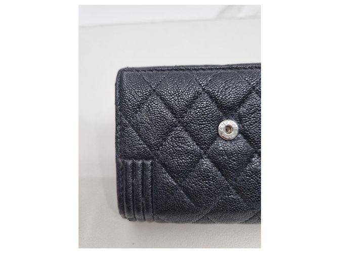 Chanel Serie de Carteras con Solapa Boy Caviar Negro - vista 18