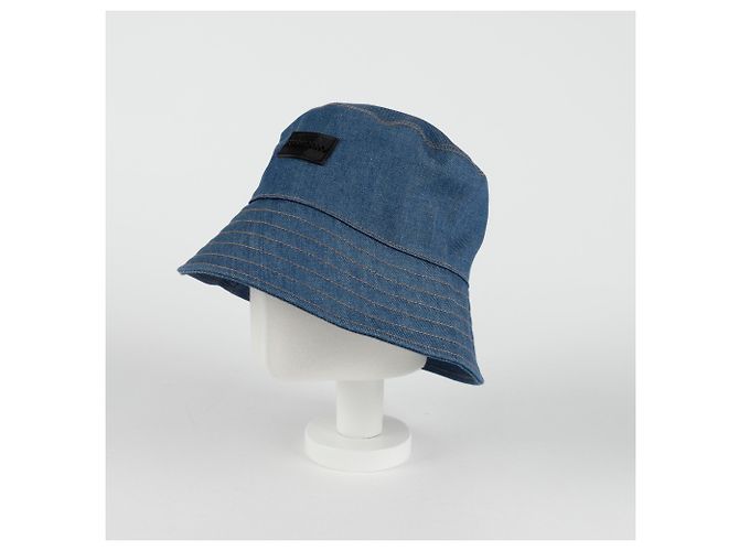 Salvatore Ferragamo Cappello bucket con patch logo Blu - vista 10