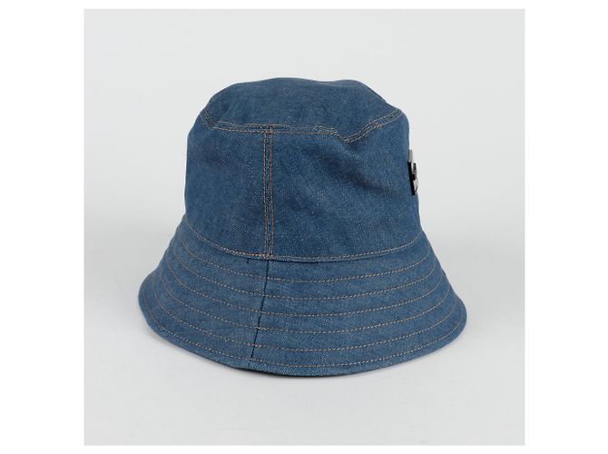 Salvatore Ferragamo Cappello bucket con patch logo Blu - vista 4