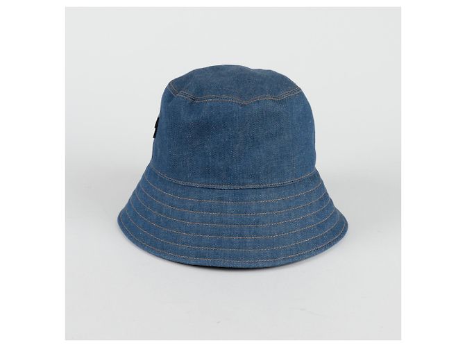 Salvatore Ferragamo Cappello bucket con patch logo Blu - vista 6