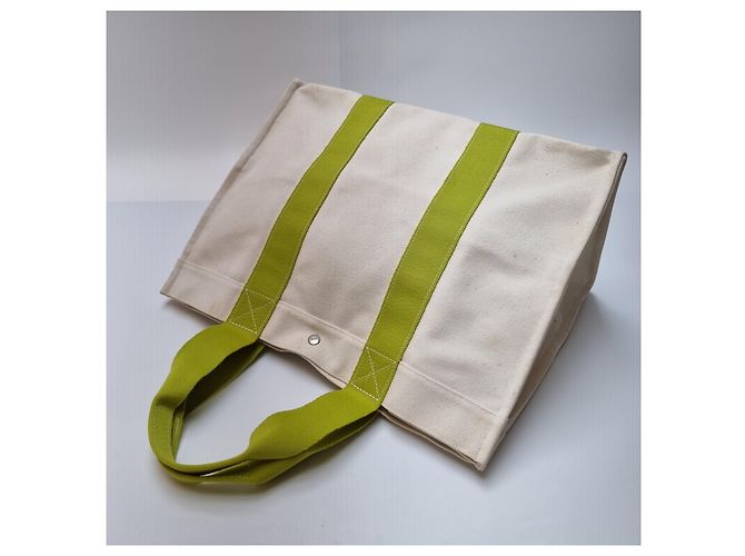 Market Hermès Bora Bora GM Canvas Tote Bag Grün Boston Bag (Reisetasche, Große Größe) - Ansicht 10