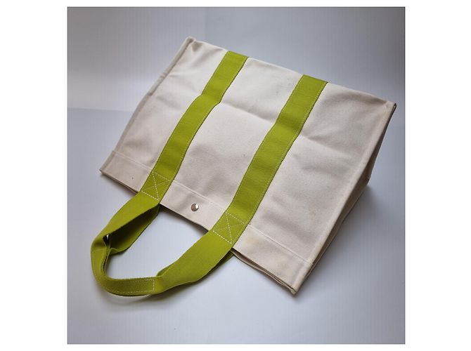 Market Hermès Bora Bora GM Canvas Tote Bag Grün Boston Bag (Reisetasche, Große Größe) - Ansicht 12