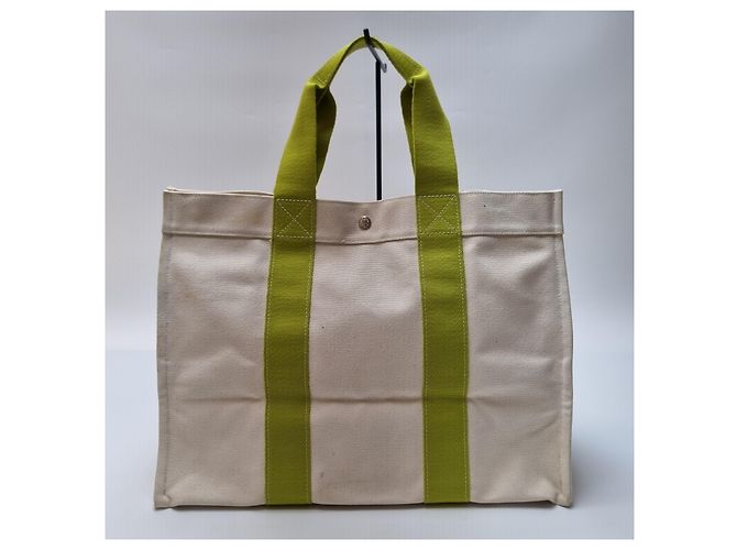 Market Hermès Bora Bora GM Canvas Tote Bag Grün Boston Bag (Reisetasche, Große Größe) - Ansicht 7