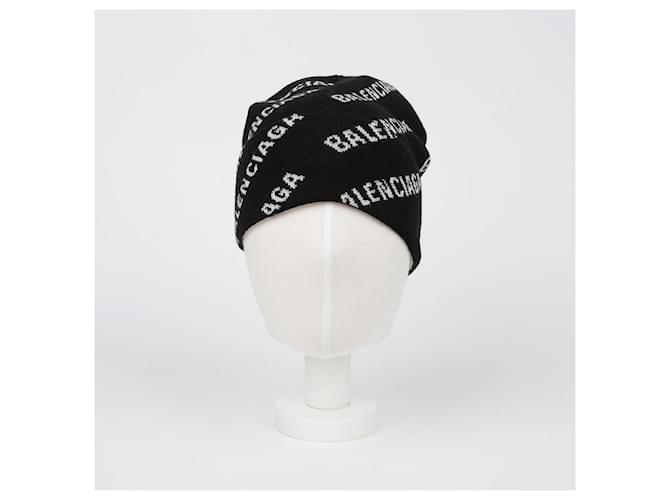 Balenciaga Berretto con logo allover Nero - vista 5
