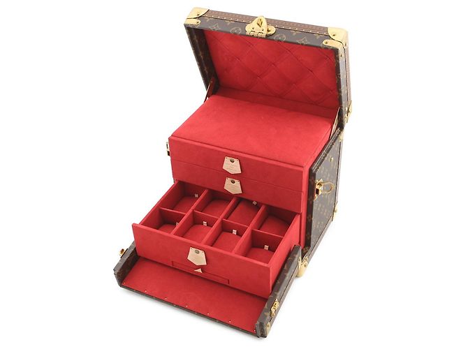 Boîte à bijoux Vanity Monogram Louis Vuitton M20074 Rouge Monogramme - vue 6