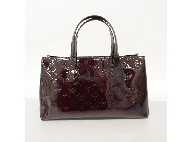 Borsa Tote Vernis Wilshire PM di Louis Vuitton Bordò - vista 11
