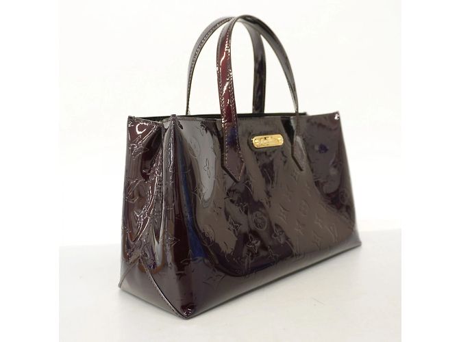Borsa Tote Vernis Wilshire PM di Louis Vuitton Bordò - vista 2